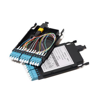 China FTTH FTTB FTTX Network OM3 12 Fiber Optic MTP/MPO LC Cassette Module for sale