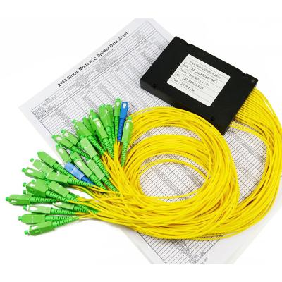 China ABS Box 2.0mm ABS Module Splitter 1x16 ABS Box PLC Optical Splitter 1M SC/APC for sale