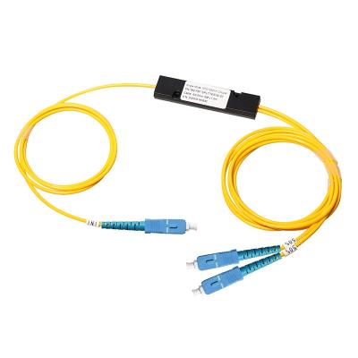 China Telecommunication 1X2 2X2 SC Single Mode Fiber Optic FBT Coupler , FBT Splitter for sale