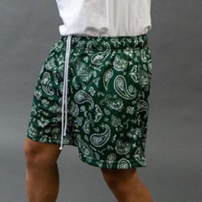 China TG043 Anti-wrinkle fashion trendy bandana short pants for men plus size casual basketball shorts for sale