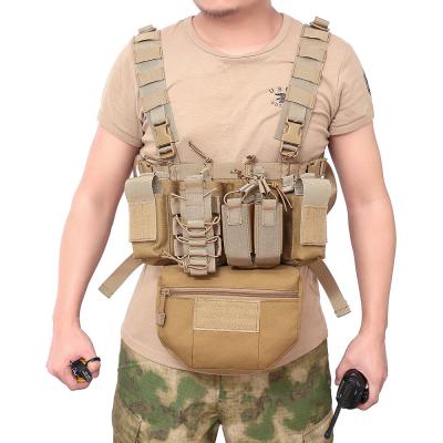 China Nylon Outdoor Tactical Hunting Accessory Pack Molle Vest Fork Bag Debris Bag Fit AVS JPC CPC Universal Abdominal Belt Bag Military for sale