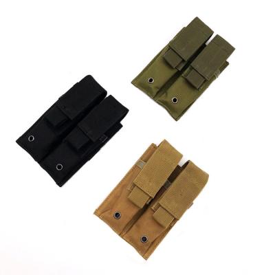 China Narrow 9mm 800D EDC Molle Pocket Pistol Double Double Holster Nylon Tactical Magazine Pouch For Outdoor Combat MilitaryPouch Magazine Pouch/Bag for sale