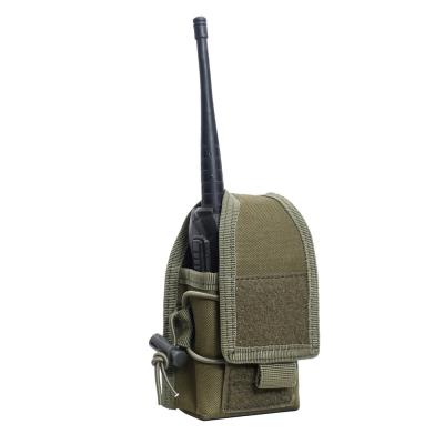 China Outdoor Tactical Molle Military Radio System Cover Bag Camouflage Walkie Talkie Bag Mobile Phone Bag Magazine Pouch/Bag for sale