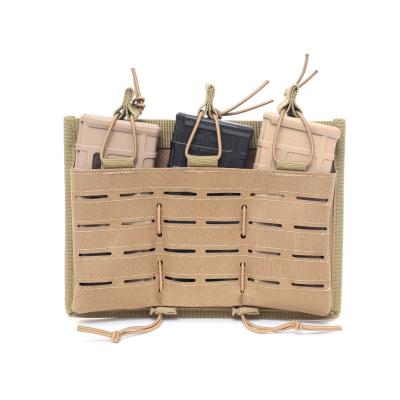 China Lightweight Outdoor Tactical Molle Magazine Pouch Open Top Mag Holder Triple Airsoft Mag Pouch Hunting Shooting Holster Gun Bag for sale