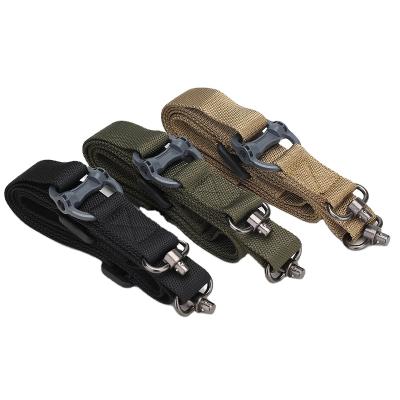 China Wholesale Nylon Outdoor Tactical Rifle Sling Two Points Adjustable Quick Release QD Buckle for sale