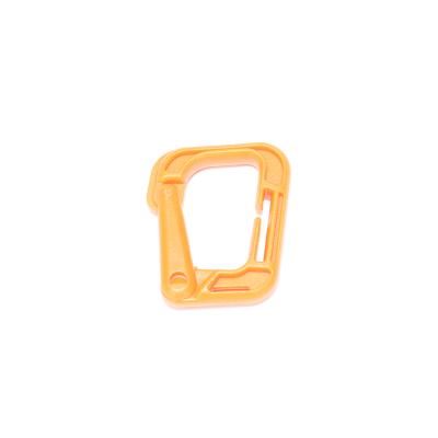 China Multi-Use Plastic Grimloc D-ring Carabiner Safety Buckle For Backpack Clasp Key Chain Tactical Buckle for sale