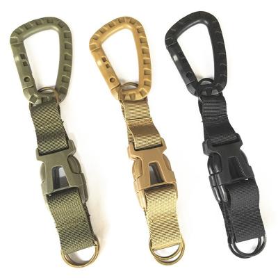 China Factory Direct Sales Carabiner MOLLE Tactical Buckle Big D Buckle Secret Service Webbing Outdoor Tactical Main Belt Hook for sale