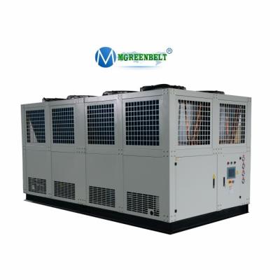 China Plastic Trade Or Commercial 40TR 60TR 80TR Cold Water Cooling System Refrigerator Machine Air Cooled Screw Chiller For Industrial Cooling Process for sale