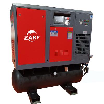 China High Efficiency 11kw 15hp 16bar Laser Cutting Compressor Mounted Tank Screw Air Compressor for sale