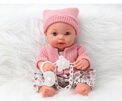 China Full Vinyl Clothing Simulation Reborn Baby Voice Doll 12 Inch 30.5CM Sounding Set Children's Doll Reborn Doll for sale