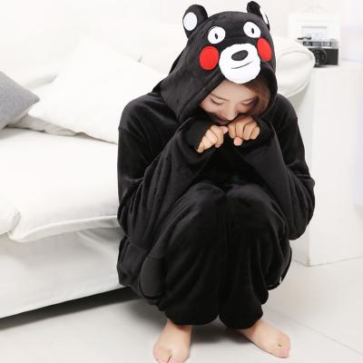 China Breathable Factory Directly Sell Anime Cartoon Kumamon Design Pattern Animal Bear Pajamas for sale