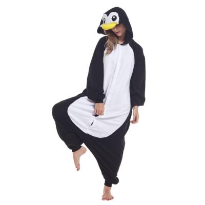 China Winter Thermal Wholesale Flannel Animal Pajamas Stitches Cute Animal Jumpsuit Pajamas Adult for sale