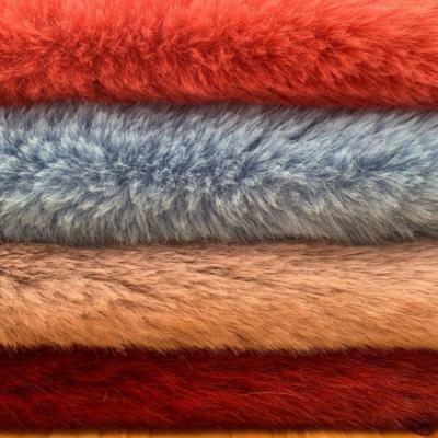 China Factory Sale Breathable Polyester Imitation Rabbit Fur Fabric 100% Imitation Rabbit Velvet Fabric For Coat Pajamas Plush Toy for sale