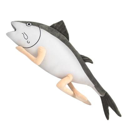 China Wholesale Plush Sea Salted Fish Pillow With Legs Plush Toy Soft 14 Years Old And Up 50cm-150cm PP Cotton for sale