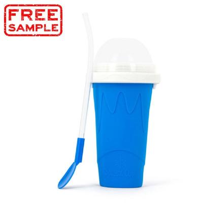 China Frozen Soggy Magic Smoothie TIK TOK Pinch Cup Slushy Frozen Mug DIY Maker Food Grade Frozen Magic Silicone Cup Four Color FREE SAMPLE for sale