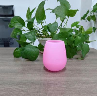 China FREE SAMPLE Promotional Silicon Wine Stocked Glass Silicone Mugs Sturdy Reusable Coffee Mug Office Water Cup for sale