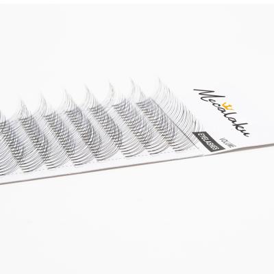 China Short Rod Mecalaku Private Label Pre Made Korea PBT Fiber Short Rod Volume Lashes Eyelash Extension Premade Fans for sale