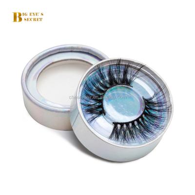 China Fake 3D Mink Eyelashes Extension OEM Vendor Private Label Silk Fake Mink Eyelash Wholesale Cruelty Free Real Mink Eyelash 25mm Cotton Strip for sale