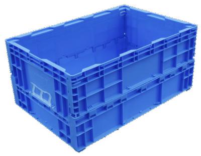 China Solid Box Plastic Crates Stackable Collapsible Folding Crate Moving Crate Stacking Fruit Vegetable Baskets for sale