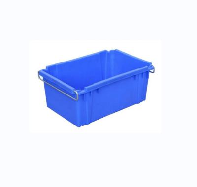 China Solid Box Plastic Egg Crates Movable Boxes Foldable Storage Basket Egg trays stackable heavy duty plastic storage crates for sale