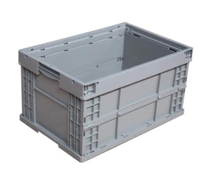 China Solid Box Fold logistic transport box  Foldable Plastic Crates Durable plastic crate moving box logistics crate for sale