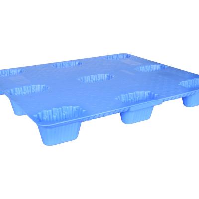 China Single Faced Foldable Plastic Pallet Box Portable And Flexible Container Blue Plastic Pallet for sale