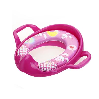 China Applicable Toilet Trainer Toddler Toddler Soft Seat With Hand Pad for sale