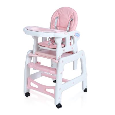 China Custom Logo Applicable Quality Baby Folding Plastic Highchair for sale