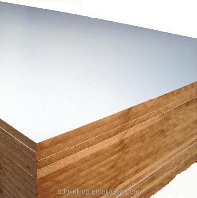 China 18mm White Oak Veneer Melamine Paper Moisture Proof MDF for sale