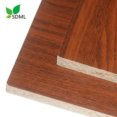 China Contemporary 12mm Laminated Particleboard Melamine Faced Chipboard for sale