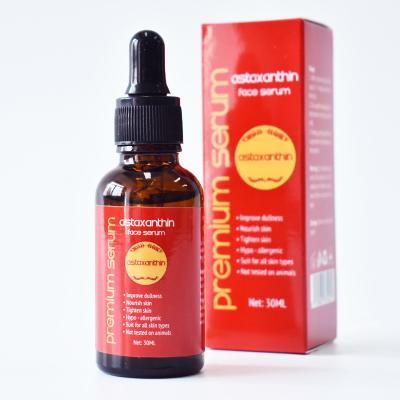 China Moisturizer OEM Organic Astaxanthin Anti Aging Skin Care Face Serum Effectively Improve Monotony Aging Skin Keep Shining Skin Serum Facial for sale