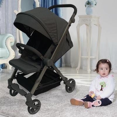 China Easy Folding Portable Baby Stroller Three Point Folding Canopy Baby Stroller Pram Easy Operating Baby Stroller for sale