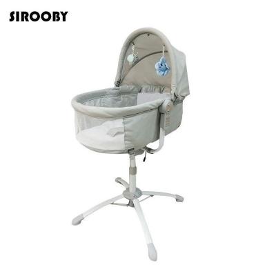 China Durable+adjustable electric adjustable backrest is adjustable resting 300D Oxford baby crib for boy for sale