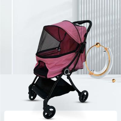 China Foldable Compact Dogs / Buggies 3 Cats Stroller In 1 Stroller Buggies Pet Stroller for sale