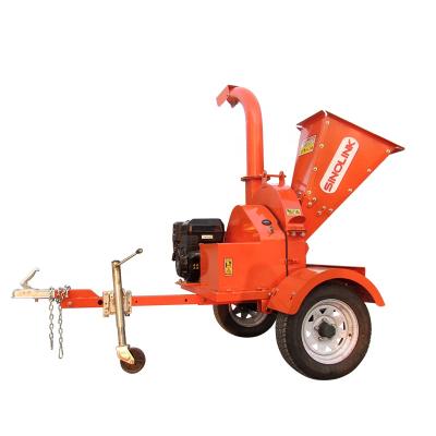 China Building material stores Sinolink forestry machinery 15hp atv wood chipper with CE certificate for sale