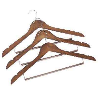 China Eco-Friendly Rated Wholesale Wooden Coat Hangers Best Selling Supplier Coat Hangers For Cloth Hangers Making for sale