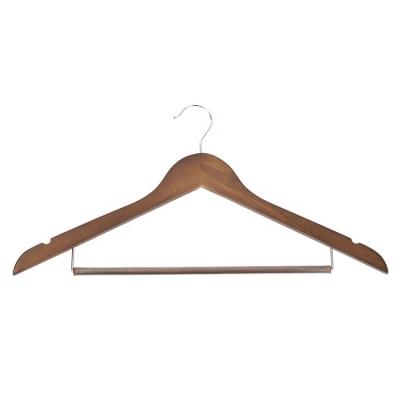 China Wholesale Luxury Wooden Suit Hangers Hotel Hanger Eco - Friendly Wood Hangers for sale