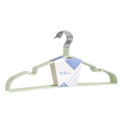 China Eco-friendly material PVC coated metal wire laundry hanger wet hanger for laundry room for sale