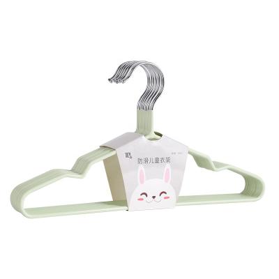 China Blue Material Hot Sale Baby Clothes Hanger Fashionable Non-slip Notched Luxury Hangers Eco-friendly Material Blue for sale