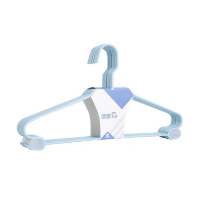 China Plastic Coated Wire Hangers Eco - Friendly Material Cheap Clothes Hangers for sale