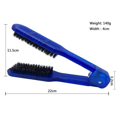 China Home Hair Straightening Comb Hair Along Hair Comb Heat Resistant High Temperature Resistant Double Sided V-Brush for sale