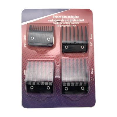 China 4pcs Professional Guide Clipping Comb For Wahl With Metal Clip 3mm/6mm/9mm/12mm ZP6237 for sale