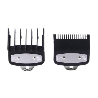 China 2pcs Professional Guide Clipping Comb For Wahl With Metal Clip 1.5/3/4.5/6/10/13/16/19/22/25MM ZP5024 for sale