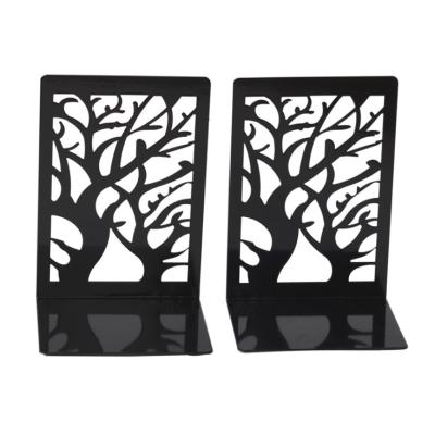 China Wholesale Custom Metal New Heavy Duty Bookends Desktop Decoration Bookends Stand Heavy Duty Black Metal Decorative Bookends For Shelves for sale