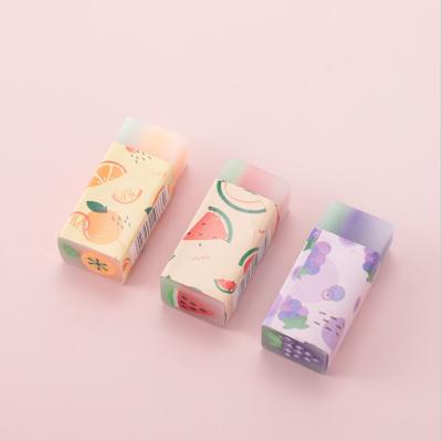 China Office Card Rubber Cheap Color Shaped Environmental Pencil Eraser Office Eraser School Eraser Manufacturer for sale