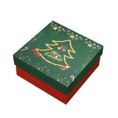 China Recyclable Custom Christmas Tree Gift Box Printing Unique Kids Gift Set Merry Christmas Packaging Boxes for sale