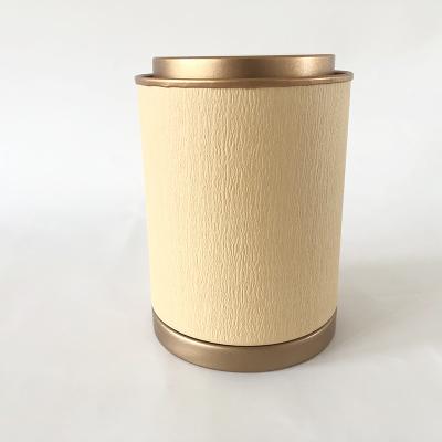 China Recyclable Custom Design Plain Kraft Paper Tea Tube Box Round Shape Gift Packaging Coffee Box for sale