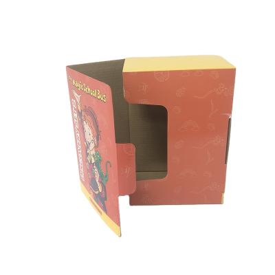 China Strong Customized E Flute Corrugated Cardboard Book Envelope Box Recyclable Customized Packaging Paper Box For Books for sale