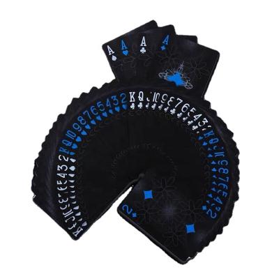 China Custom Design Logo Custom Two Pairs Bridge Paper Custom Card Printed Plastic PVC Poker Paper Playing Cards for sale