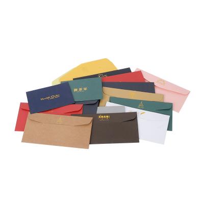 China Custom Gift Envelope Wholesale Gold Stamping Packaging Logo Invitation Letter Gift Envelope For Wedding for sale